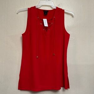 Ann Taylor red blouse size M